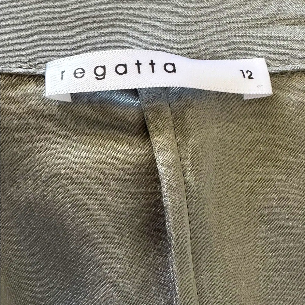Regatta Women Soft Shell Blazer Jacket Grey Light Blue Size 12 M Business Career - Picture 6 of 10